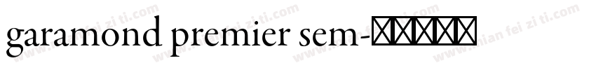 garamond premier sem字体转换